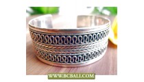 Bracelets Cuff Silver Alpaca Bali